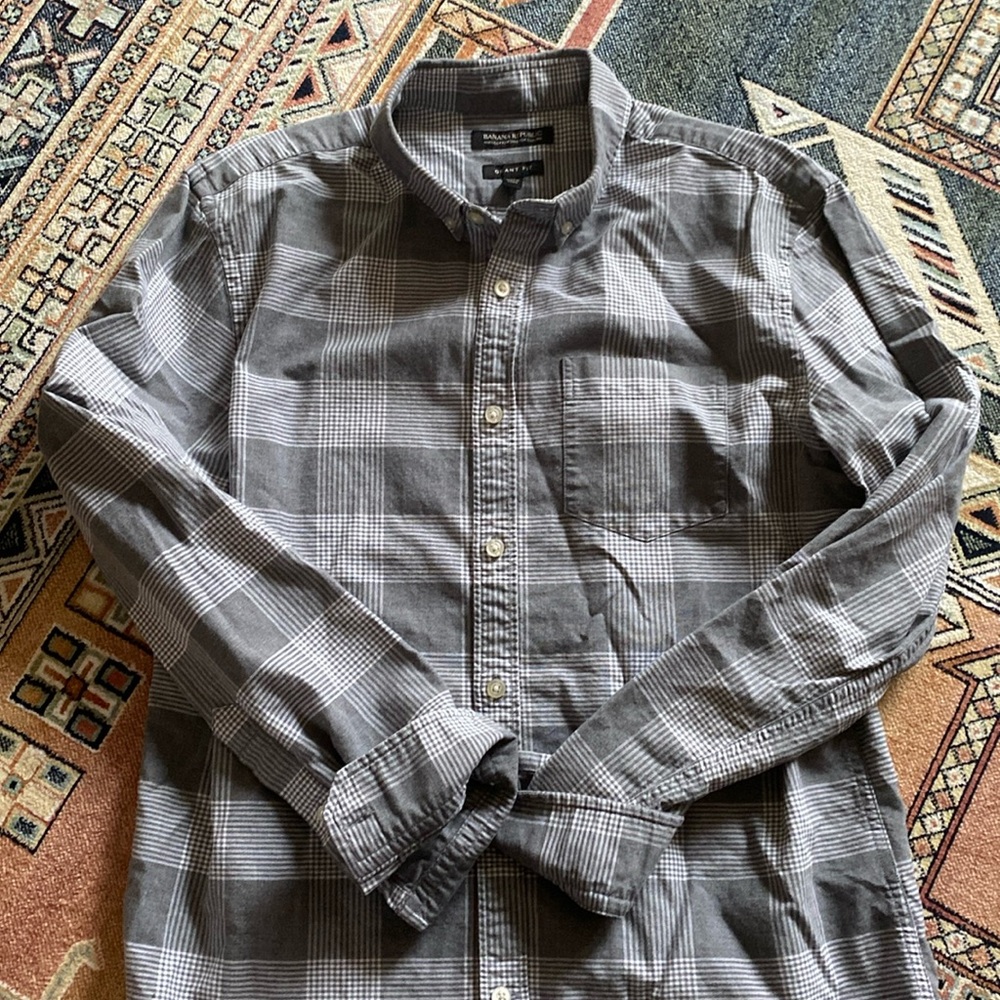 Men’s Banana Republic 100% Cotton Stretch Fit Oxford